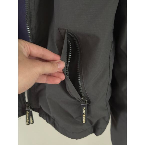 Superdry Women’s M Original Windcheater Japan Jacket Grey/Lavender Windbreaker - Picture 5 of 9